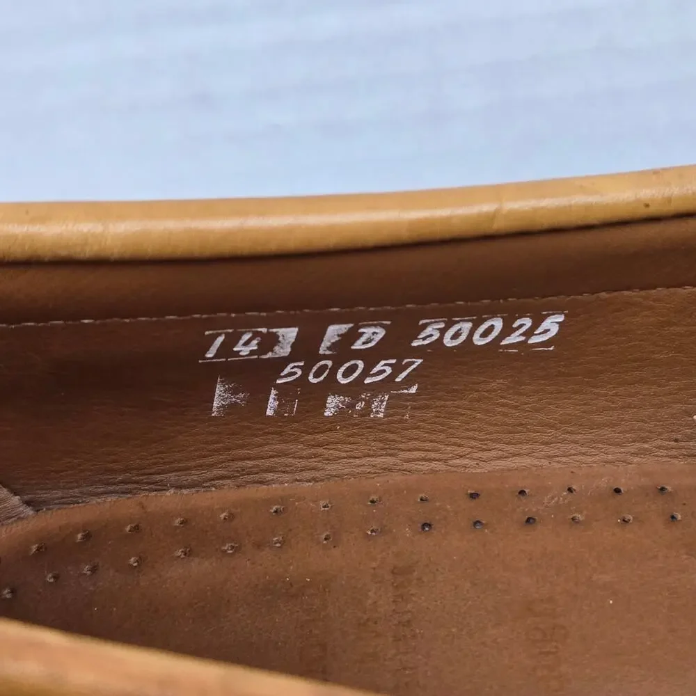Allen Edmonds Mens 14D Cavanaugh Walnut Brown Leather Casual Pinch Penny Loafer